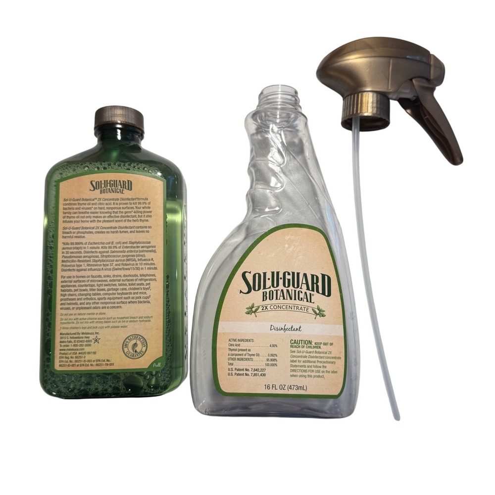 Sol-U-Guard Botanical Disinfectant 2X Concentrate Cleaner Refill 16‎ fl oz - Picture 2 of 2